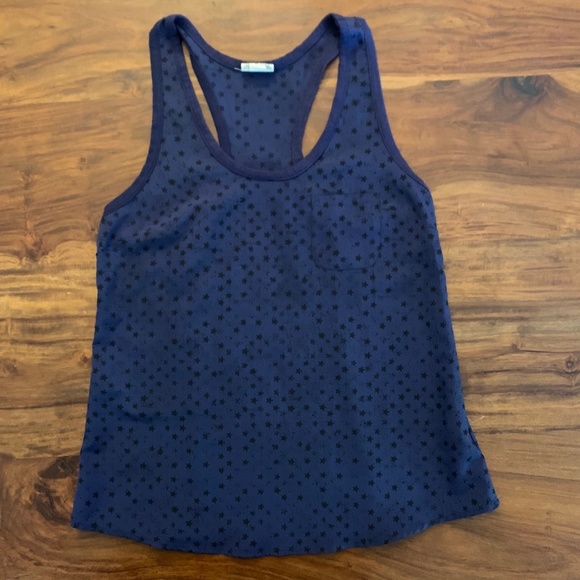 CONVERSE ONE STAR Navy Blue Stars Tank Top Sz‎ XS - Picture 1 of 6